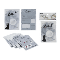 Guestbook postcard for wedding, set of 12