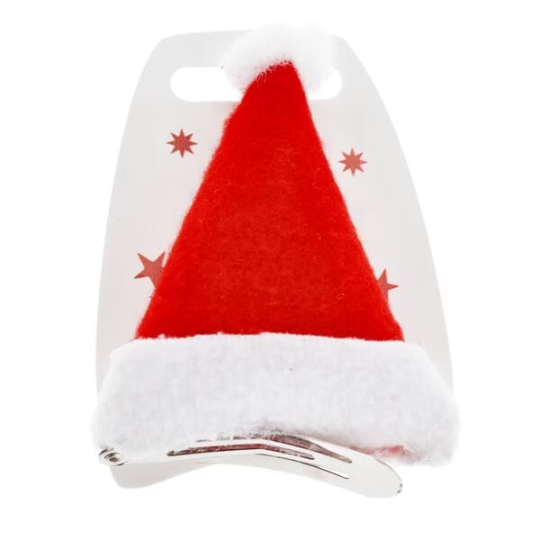 Haarclip "Weihnachtsm&uuml;tze", ca. 8cm