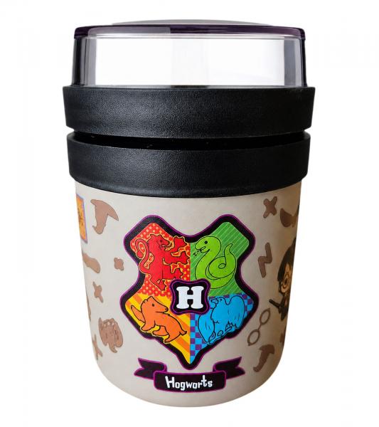 Harry Potter To Go Hogwarts 500ml Isolierte Lunchbox mit Deckel f&uuml;r warme & kalte Mahlzeiten Grau