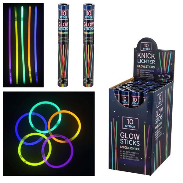 Knicklichter 10er Set, 20cm , in R&ouml;hre