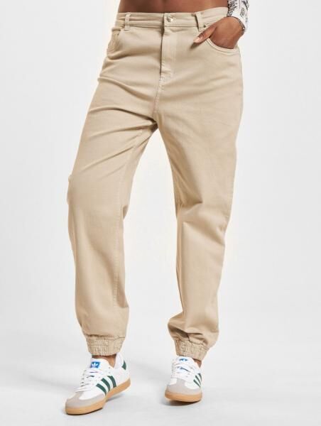 l&auml;ssige Freddy Damen Jeans Stretch mit Baumwolle Beige