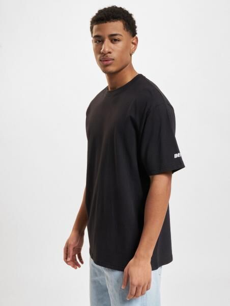 Casual DEF Men's Oversized T-Shirt, Cotton, Black