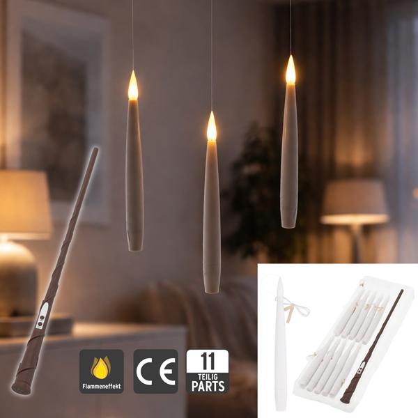 LED Kerze, Magic, schwebend, 11er Set, ca. 15cmH