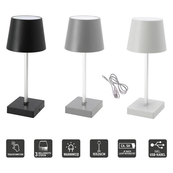 LED, USB Tischleuchte, 3/s, ca. 26cm