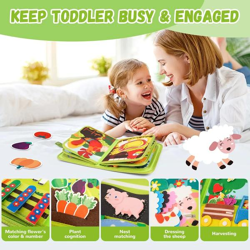 LittleFarmer Kids Montessori-Bauernhofbuch – Interaktives Lernspielzeug