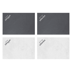 Platzmatte Spruch2, 4/s, ca. 44x29cm