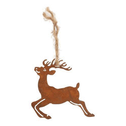 Hanging reindeer, on jute ribbon, S, approx. 8x8cm