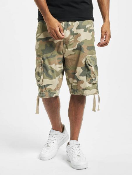 sommerliche Brandit Herren Shorts Rei&szlig;verschluss Taschen Camouflage