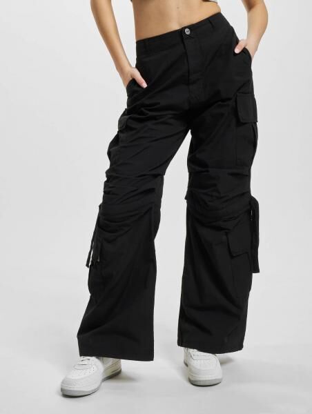 stylische Freddy Damen Jeans Rei&szlig;verschluss Klettverschluss mit Baumwolle Schwarz