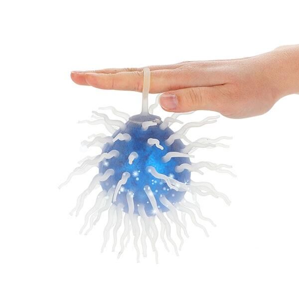 Super shiny Spikey Quetschball - 6-fach sortiert - 8 cm