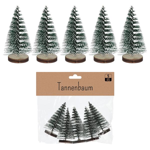 Tannenbaum, 5er Set, ca. 6cmH