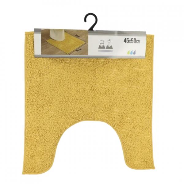 Toilettenvorleger senfgelb Polyester 45 x 50 cm