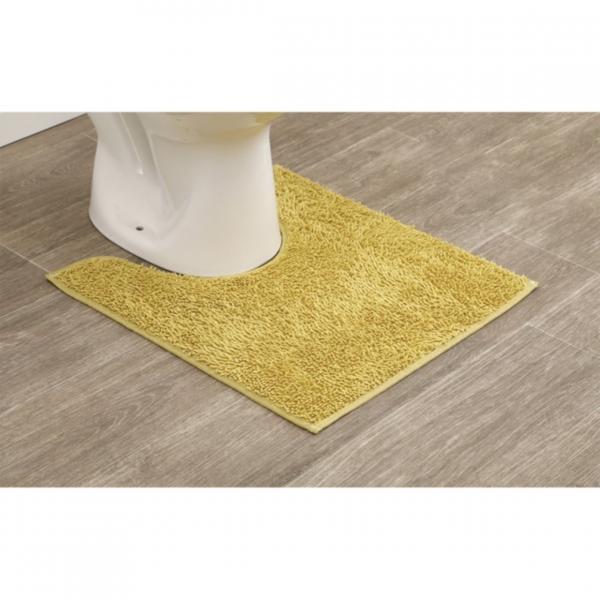 Toilettenvorleger senfgelb Polyester 45 x 50 cm