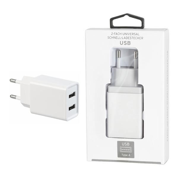 USB Ladeger&auml;t 2-fach , Netzteil