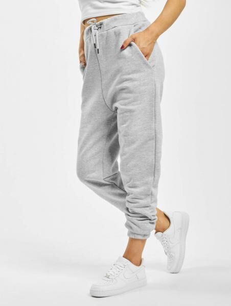vielseitige DEF Damen Hose mit Baumwolle Grau