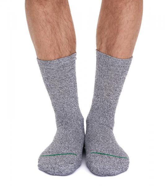3 Paar primair socks. nachhaltige Arbeits-Socken Baumwoll-Socken lange Strick-Socken 53200-7003 Hellgrau/Dunkelgrau