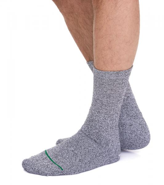 3 Paar primair socks. nachhaltige Arbeits-Socken Baumwoll-Socken lange Strick-Socken 53200-7003 Hellgrau/Dunkelgrau