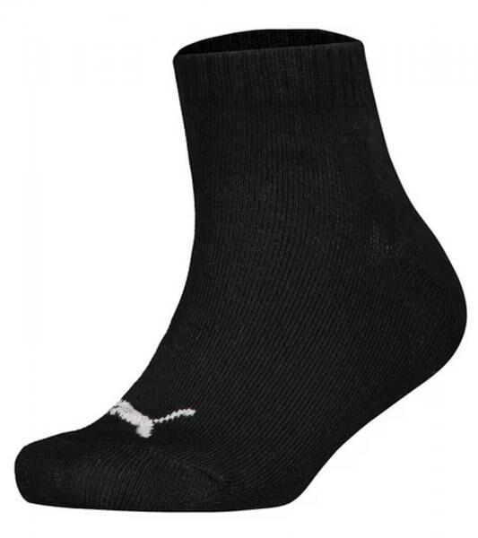 7 Paar PUMA Kids Quarter Baumwoll-Socken M&auml;dchen und Jungen Baumwoll-Str&uuml;mpfe mit flacher Naht 701222092 002 Schwarz/Wei&szlig;/Grau