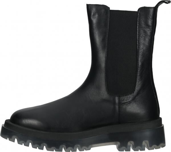 Bequeme LAZAMANI Stiefelette Schlupfschuhe f&uuml;r Damen 67.071 black Schwarz