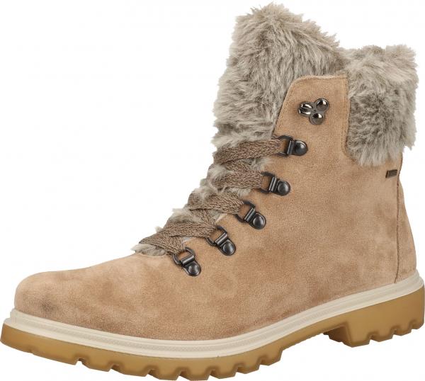 Bequeme Legero Stiefelette Schn&uuml;rschuhe f&uuml;r Damen 2-009662-4500 Beige