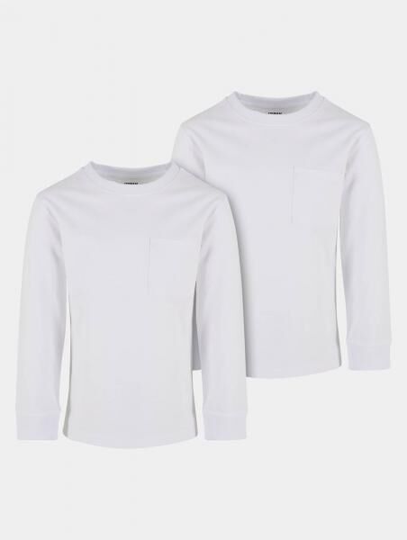 bequemes Urban Classics Unisex Sweatshirt Taschen Oversize 220 g/m&sup2; mit Baumwolle Wei&szlig;