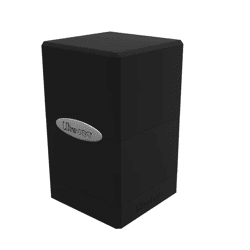 Black Classic Satin Tower Deck Box