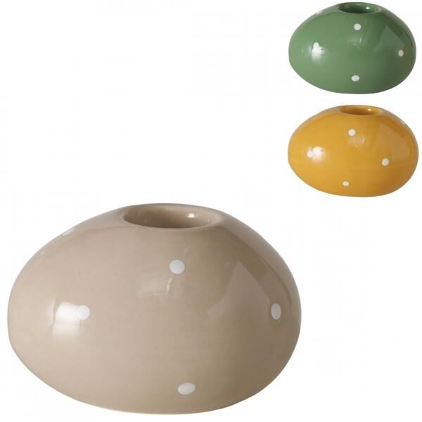 Boltze kandelaar Natalie 7,5 cm 3 assorti