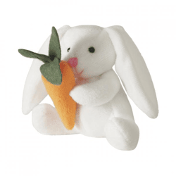 Boltze Kuschelkaninchen Carotella, weiß, 11 cm