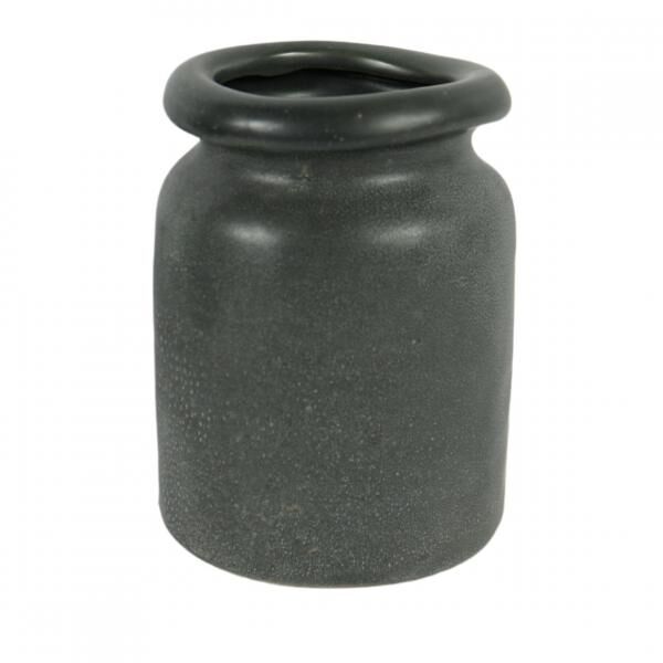 D&M Depot bloempot Erva zwart 17,5 cm