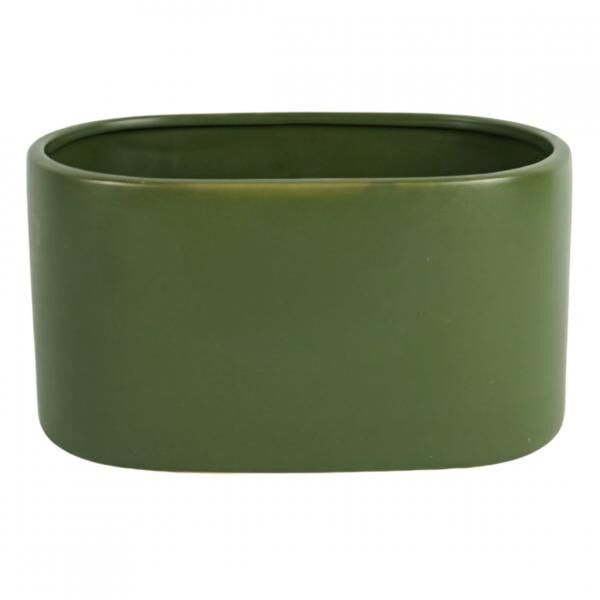 D&M Depot bloempot ovaal Basic kaki 26 cm