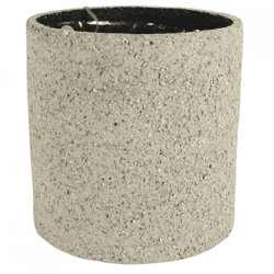 D&M Depot Cicle Flower Pot, Light Gray, 25 cm