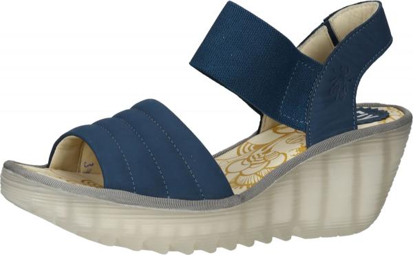 Elegante FLY London Sandalen Schlupfschuhe f&uuml;r Damen P501414 002 Blau