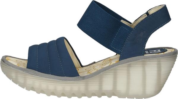 Elegante FLY London Sandalen Schlupfschuhe f&uuml;r Damen P501414 002 Blau