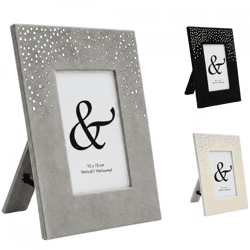 Velvet & Diamonds Photo Frame, 10 x 15 cm, 3 assorted