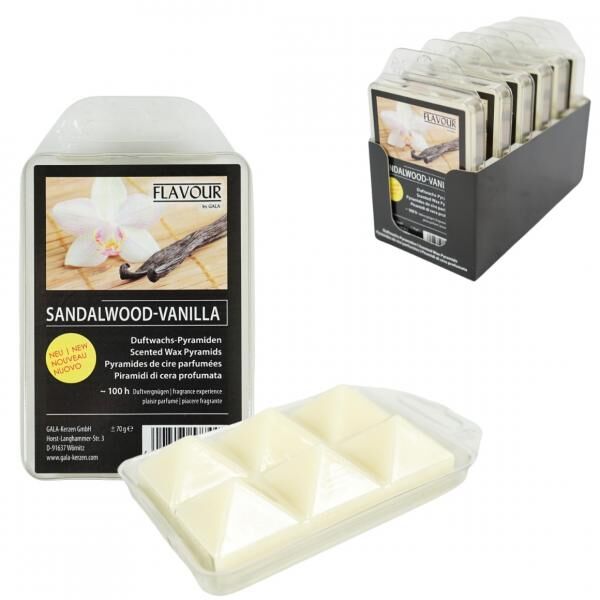Gala Waxmelts Pyramide Sandelholz/Vanille 6 Stück