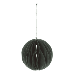 Round Honeycomb Garland, Green, Approx. 150 cm L