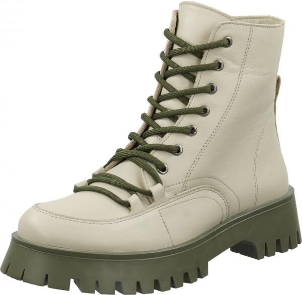 Hochwertige ILC Stiefelette Schn&uuml;rschuhe f&uuml;r Damen C48-4721-04 -05 Beige
