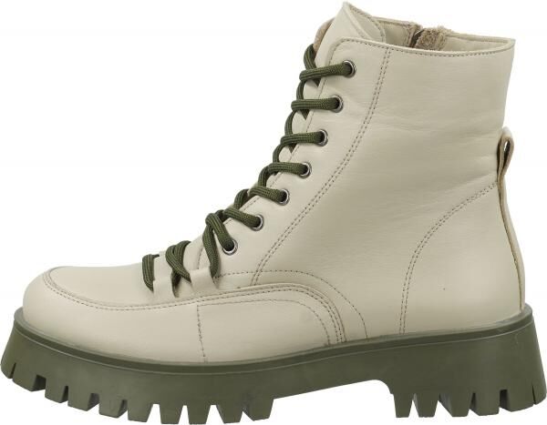 Hochwertige ILC Stiefelette Schn&uuml;rschuhe f&uuml;r Damen C48-4721-04 -05 Beige