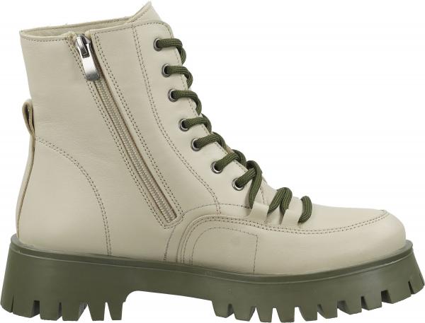 Hochwertige ILC Stiefelette Schn&uuml;rschuhe f&uuml;r Damen C48-4721-04 -05 Beige