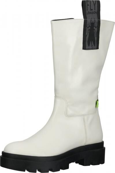 Modische FLY London Stiefel Stiefel f&uuml;r Damen P144882 001 Wei&szlig;