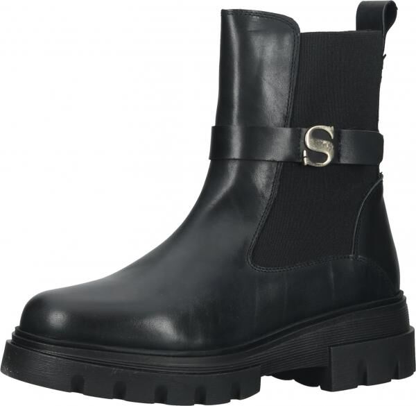 Modische SCAPA Stiefelette Schlupfschuhe f&uuml;r Damen 21/6685 900 Schwarz