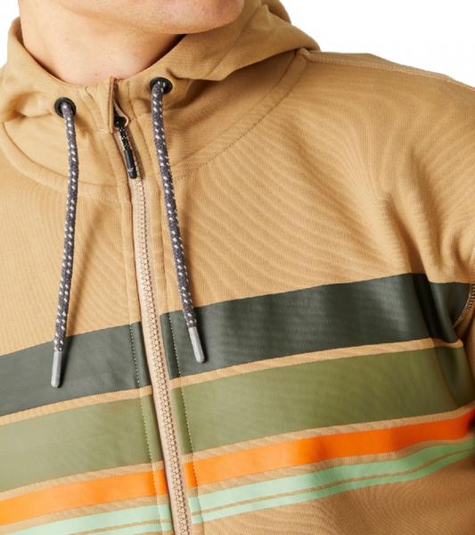 nachhaltige REGATTA Shorebay Herren Sweat-Jacke mit Kapuze Baumwoll-Jacke Sweatshirt-Jacke RMA564-J66 Beige