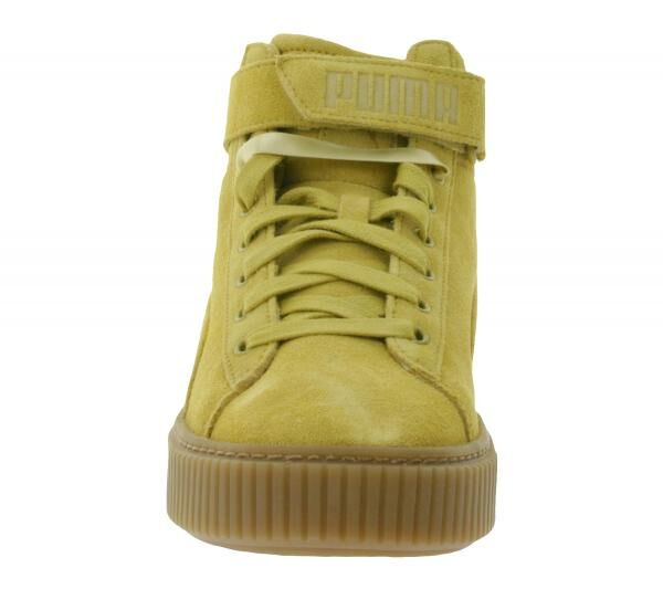 PUMA Suede Platform Mid Damen Plateau-Sneaker Echt-Leder Hi-Top Sneaker 366018 03 Sand-Beige