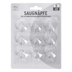 Saughaken, Metall, 9er Set, 4cmD