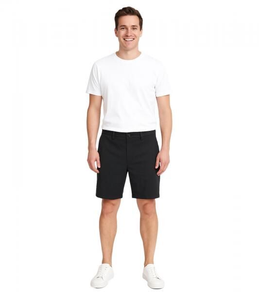 !SOLID Joe Herren Freizeit-Bermuda Chino-Hose Baumwoll-Shorts kurze Hose 21108170 194008 Schwarz