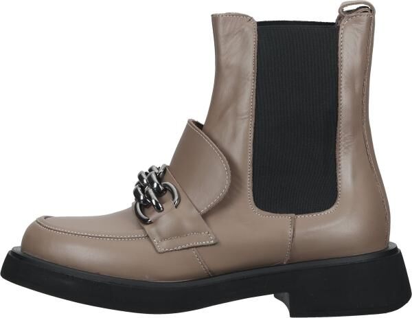 Sportliche LAZAMANI Stiefelette Schlupfschuhe f&uuml;r Damen 68.046 taupe Beige
