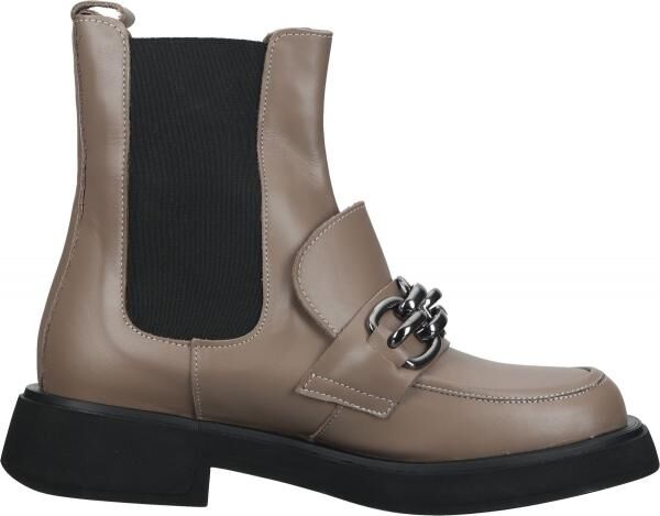 Sportliche LAZAMANI Stiefelette Schlupfschuhe f&uuml;r Damen 68.046 taupe Beige