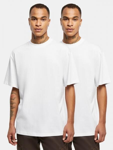 sportliches URBAN CLASSICS Herren T-Shirt 180 g/m&sup2; mit Baumwolle Wei&szlig;