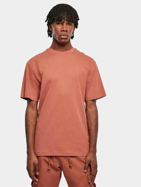 sportliches Urban Classics Herren T-Shirt Oversize 180 g/m&sup2; mit Baumwolle Terracotta-Orange