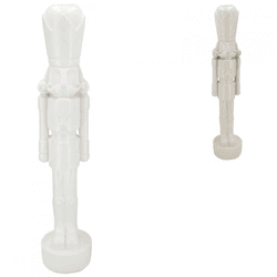 Statue nutcracker white/cream 52 cm 2 assorted